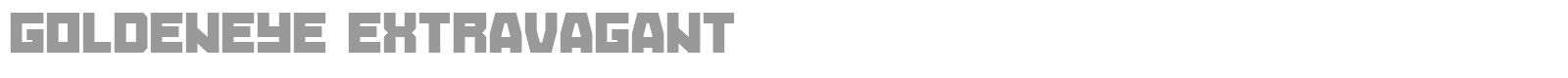 Goldeneye font preview